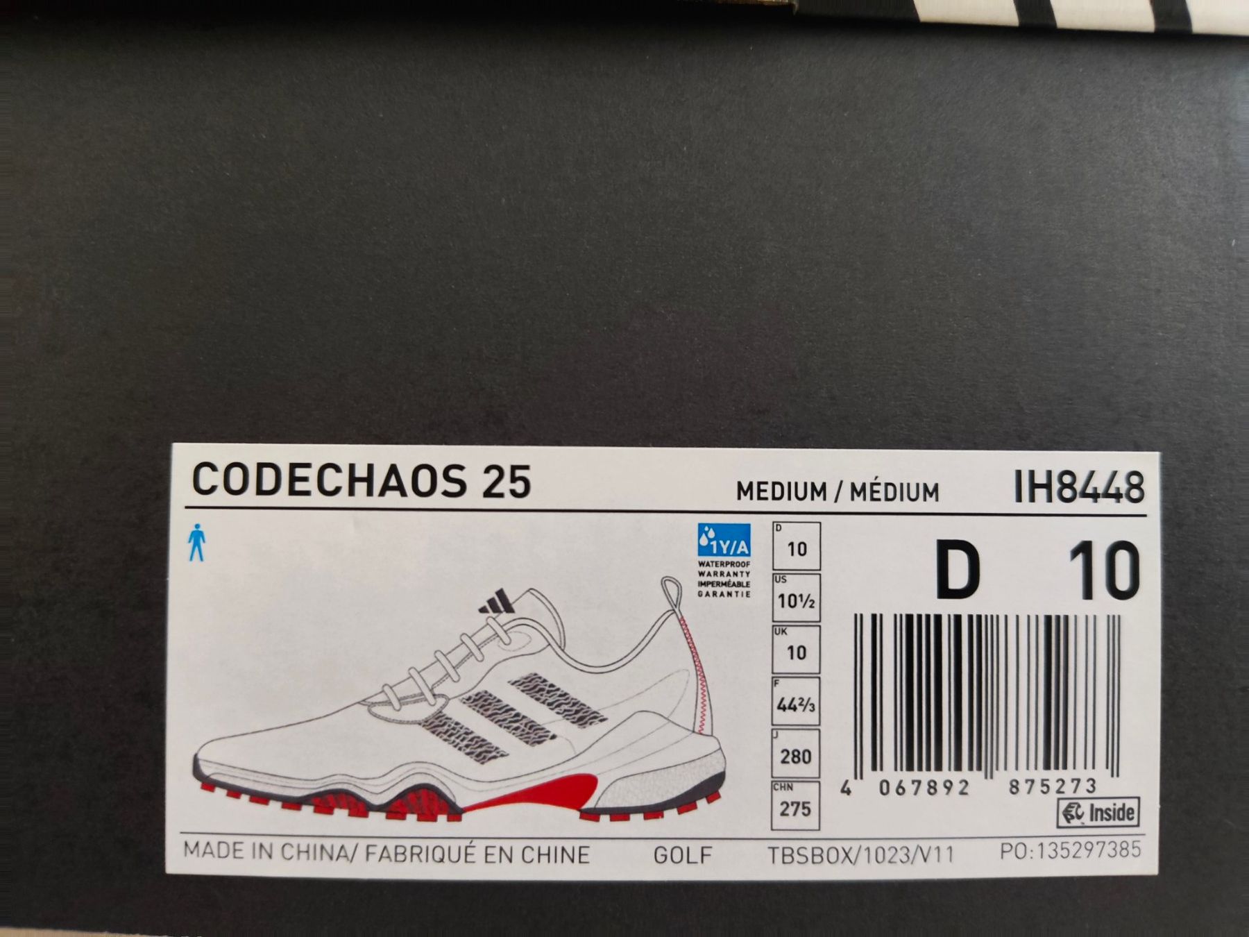 Adidas Herrenschuhe: Adidas Codechaos 25 (Herren) – Neu und originalverpackt aus Hüttikon von golfstar01 1