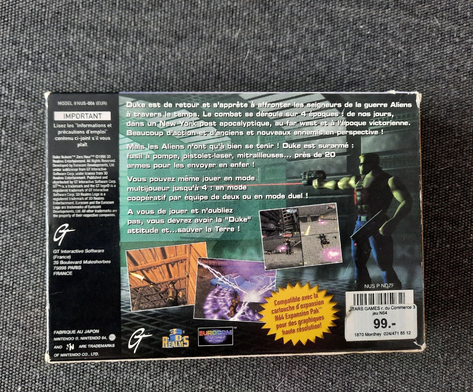 Nintendo Giochi: Duke Nukem zero hour CIB Nintendo 64 N64 – Usato da Conthey venduto da arn_86vf 2