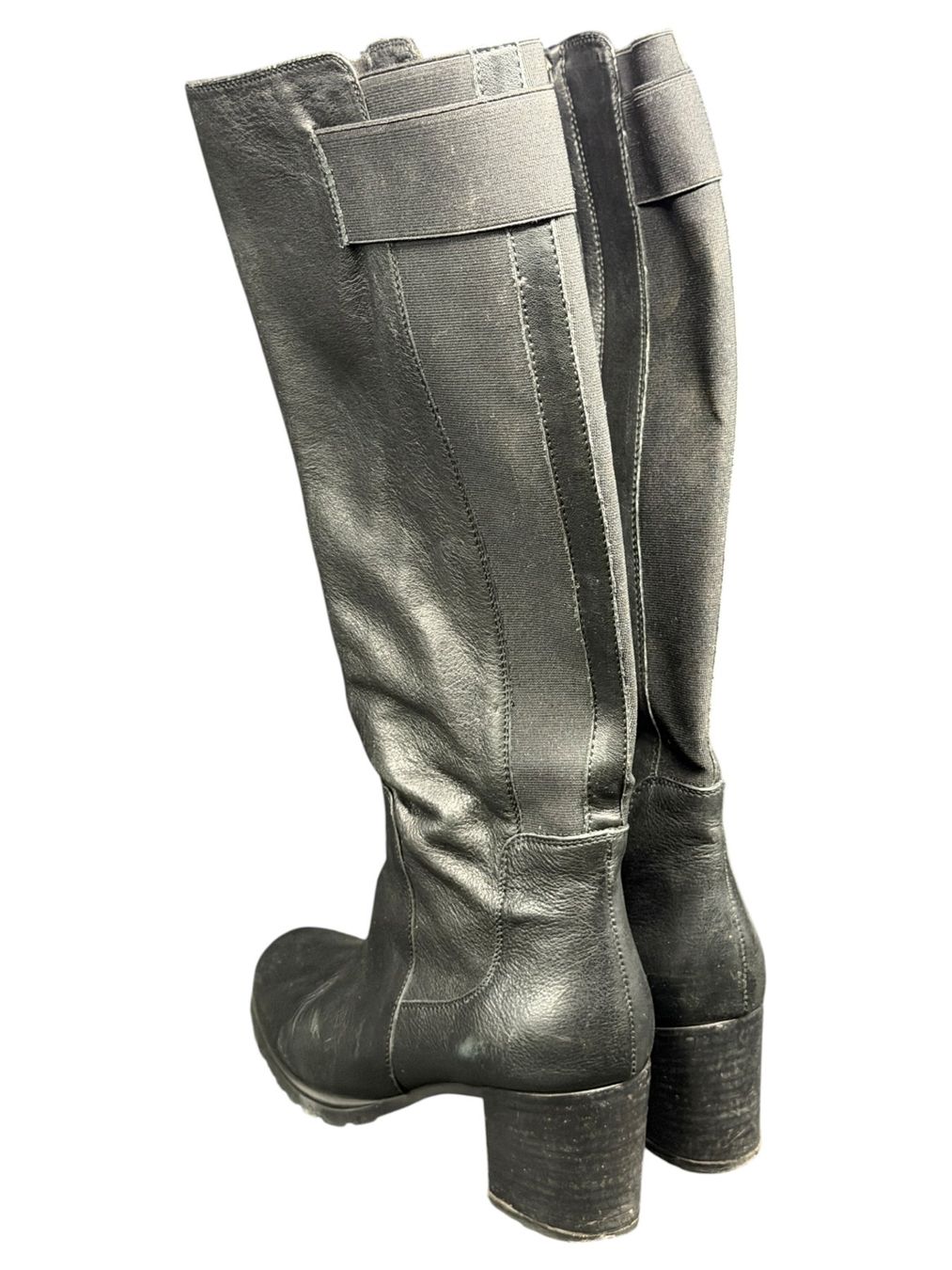Geox Scarpe da donna: Bottes GEOX en cuir noir - Pointure 38 – Usato da Morges venduto da deco.vintage 6