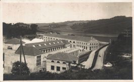 Fotokarte, Wohlensee, Flusskraftwerk Mühleberg BE, 1920 Rar!