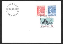 FDC-Karte Serien 443-445 ET 26.9.1966