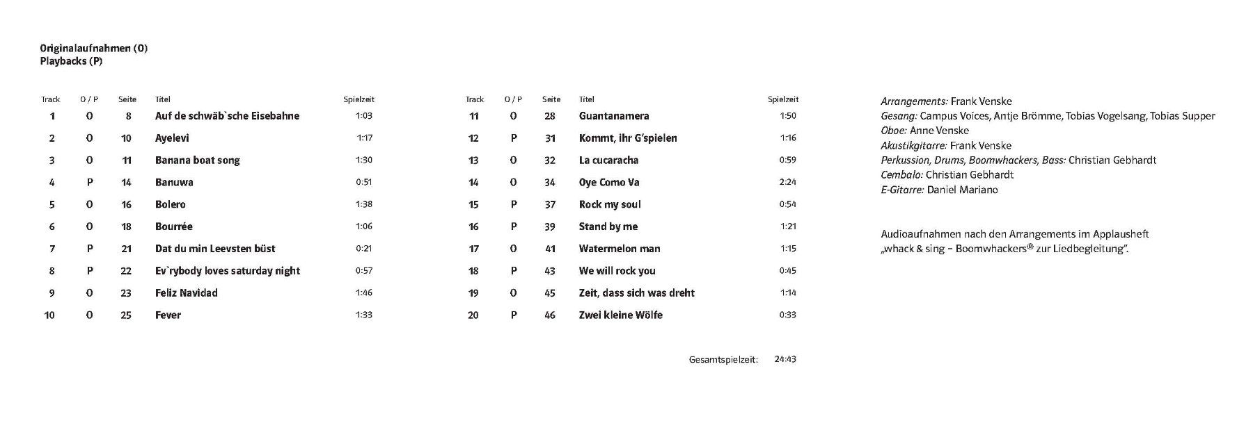 Libri: Whack & Sing • Boomwhackers zur Liedbegleitung • Heft mit CD – Usato da Niederrohrdorf venduto da Robinia 4