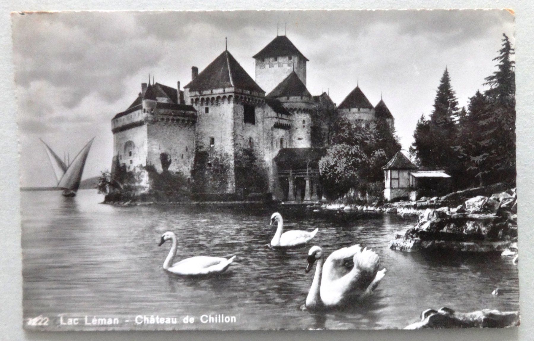 Cartoline postali: Lac Léman - Château de Chillon – Usato da Fétigny venduto da Billy2miny