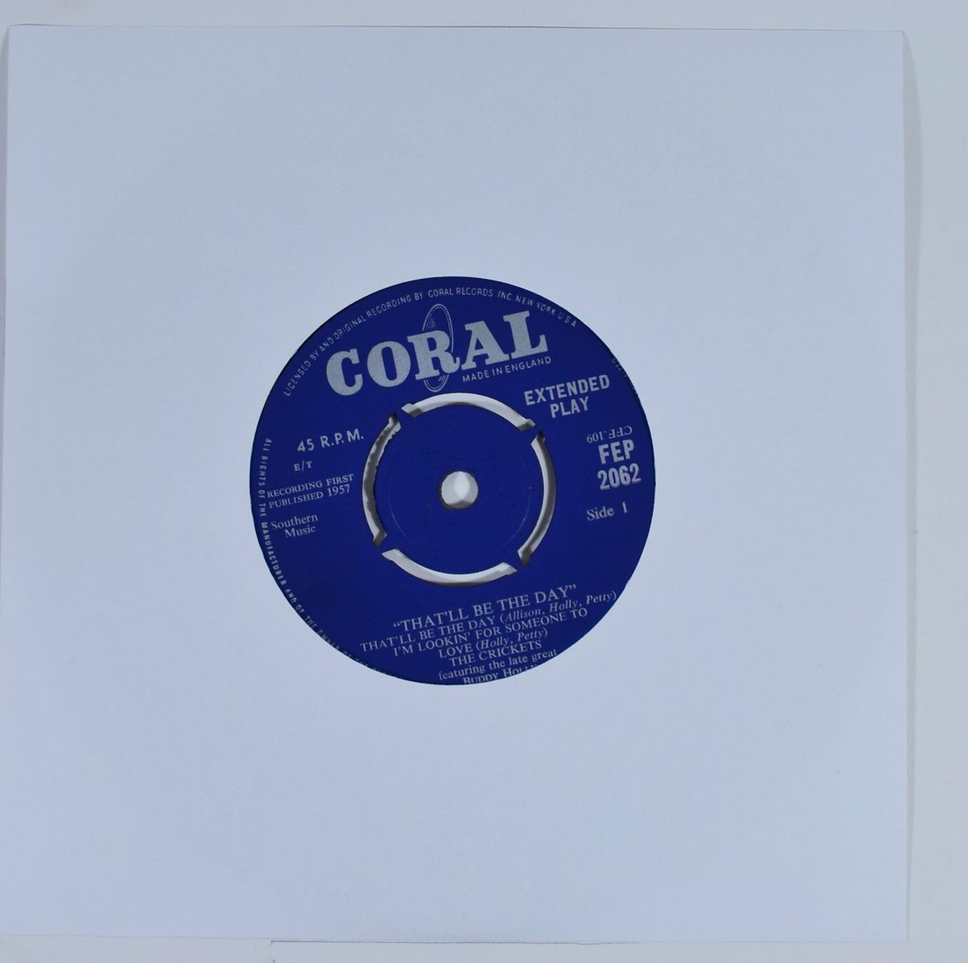 Dischi in vinile: EP: THE CRICKETS feat. BUDDY HOLLY - That'll Be The Day – Nuovo (secondo la descrizione) da Frenkendorf venduto da Yard-Sale-2000 2
