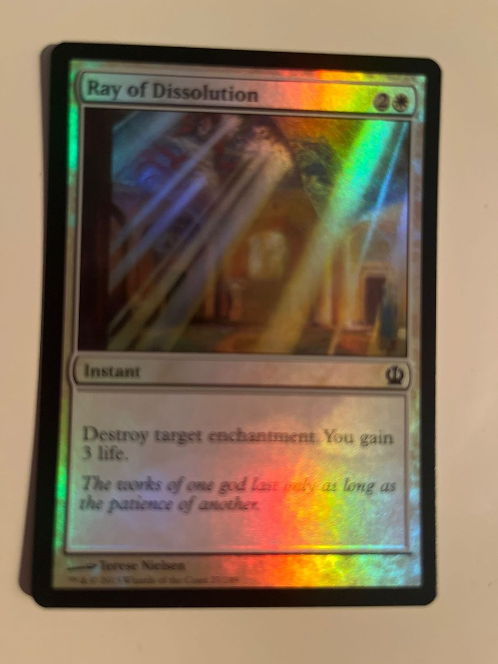 Magic The Gathering Carte collezionabili: 1 x Ray of Dissolution - FOIL - Magic: The Gathering - MtG – Usato da Kriens venduto da Shadi1980