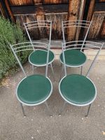 4er Set Küche-/Wohnzimmerstühle Sitzfläche Tannengrün
