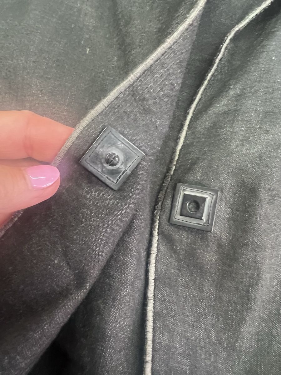 Giacche: DIAGONAL Leinen Blazer dubkelgrau Gr.40/42 lässig – Usato da Burgdorf venduto da puppennetz 6