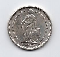 (542) Schweiz, 2 Franken 1914, top stgl