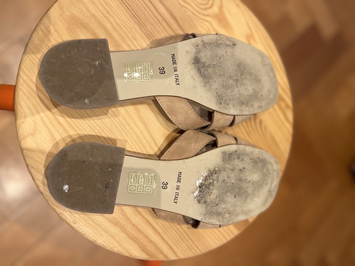 André Damenschuhe: André Leather Slides - Size 39 – Gebraucht aus Genève von jud_xrl8 3