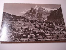 PK Grindelwald und Wetterhorn, um 1950. ungelaufen