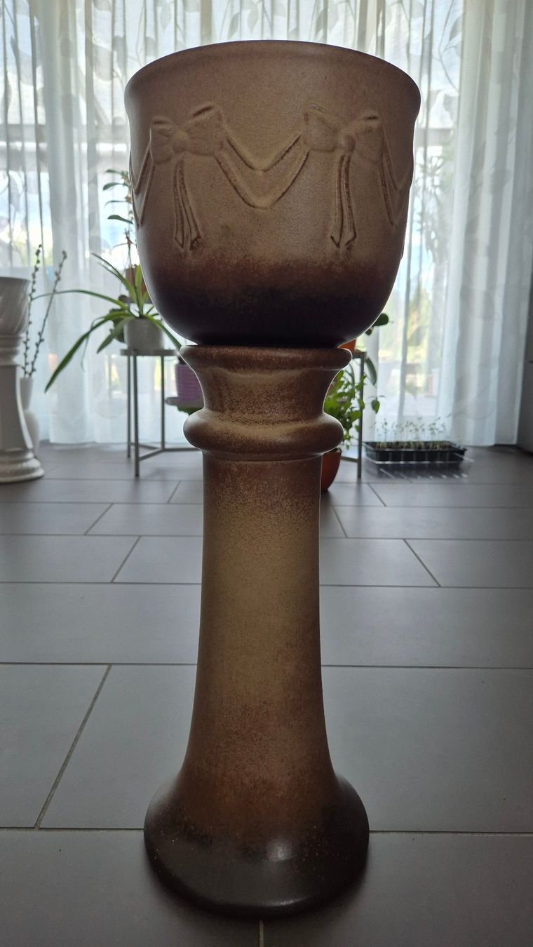 Vasi per fiori: Blumensäule mit Blumentopf, 60 cm hoch – Usato da Gretzenbach venduto da swisssanuk