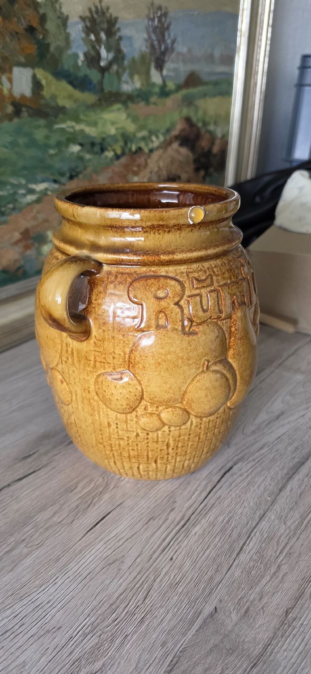 Vasi & Recipienti: Rustikale Keramikvase mit Früchtemuster – Usato da Zürich venduto da Abrar123 1