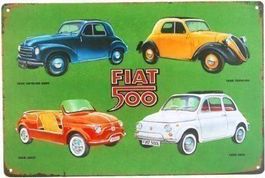 NEU/OVP: Blechschild Garage Fiat Auto Bar Restaurant Deko