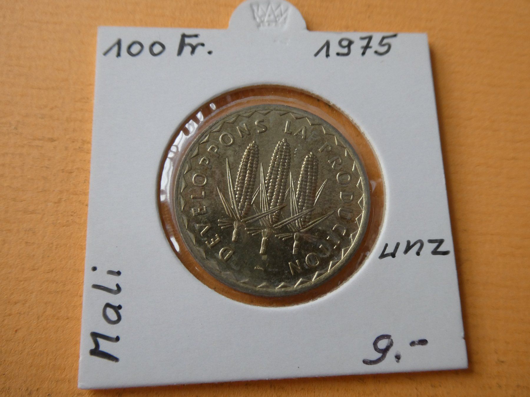 Tutti le monete: Mali 1975, 100 Francs    unz – Usato da Hinterforst venduto da Rohusri