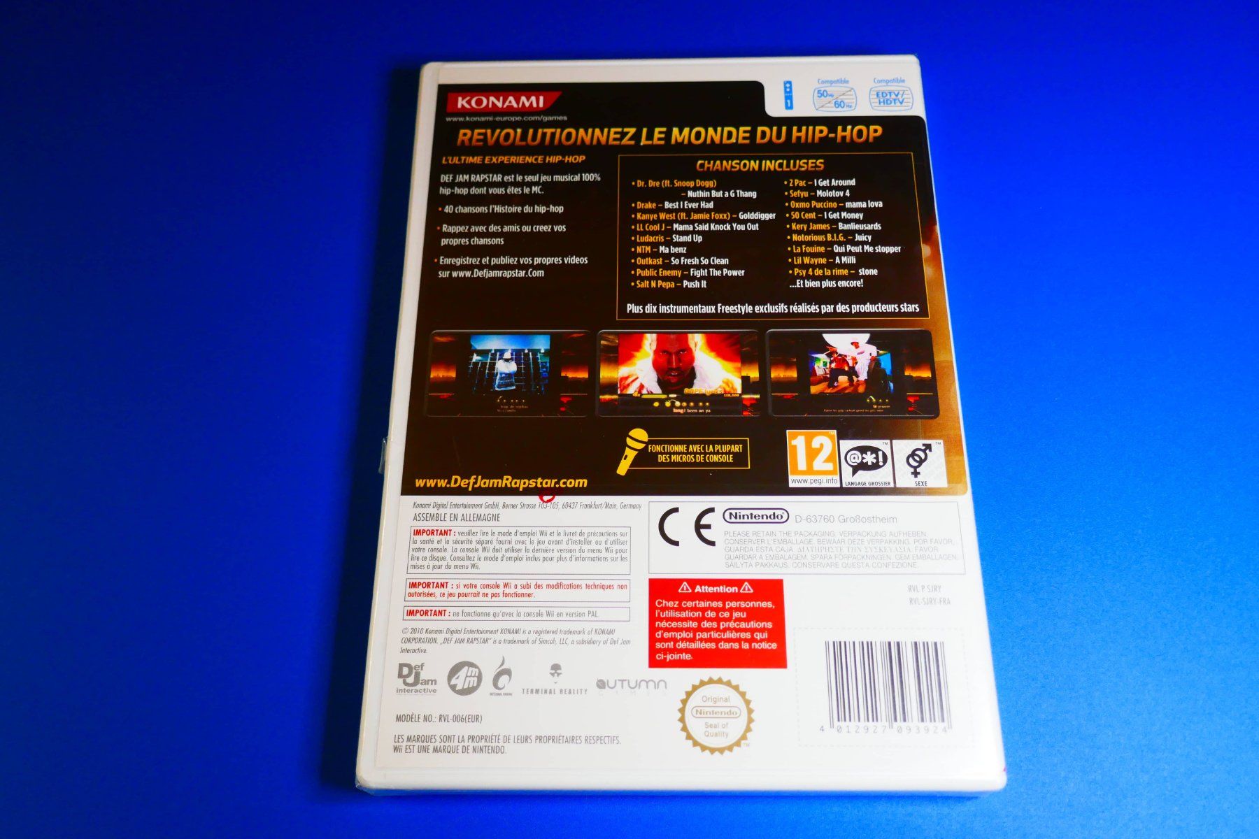 Nintendo Giochi: Def Jam Rap Star Blister - Nintendo Wii – Nuovo (secondo la descrizione) da Vuarrens venduto da Espace-Retro 2
