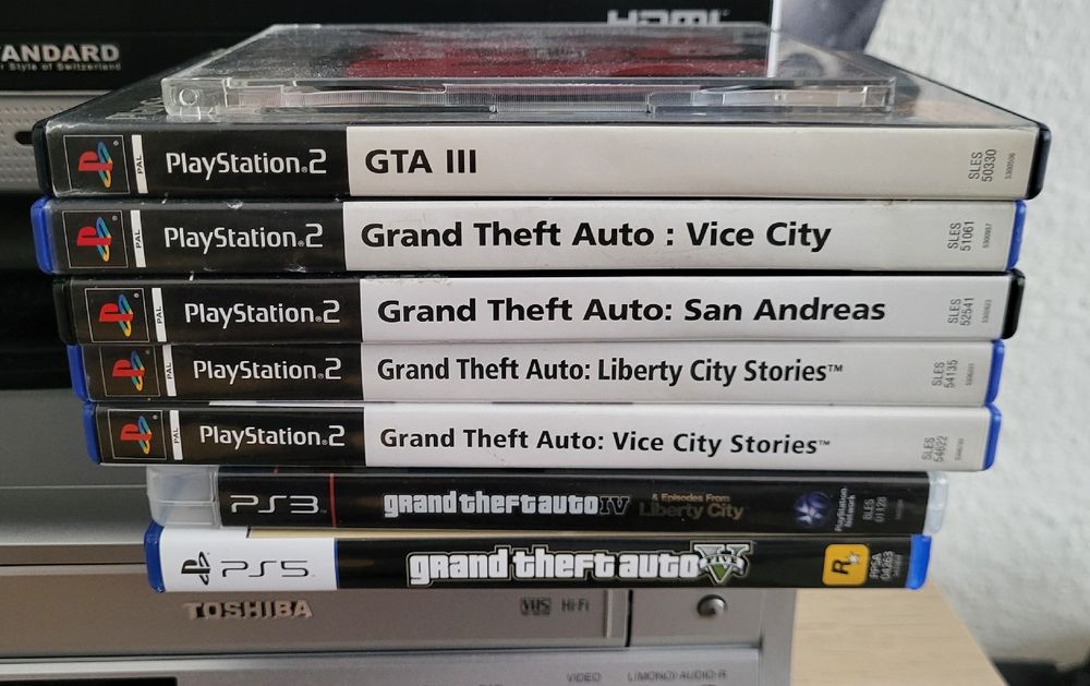 Lot Sammlung GTA PS1 PS2 PS3 PS5 VICE CITY LIBERTY GTA