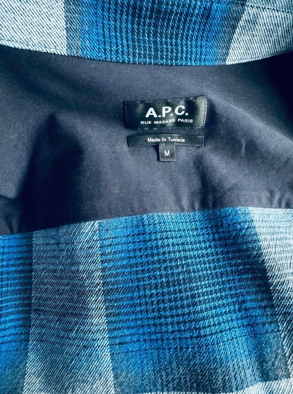 Apc Camicie: A.P.C. Basile Overshirt Blau kariert M – Nuovo (secondo la descrizione) da Schwende venduto da debisch 4