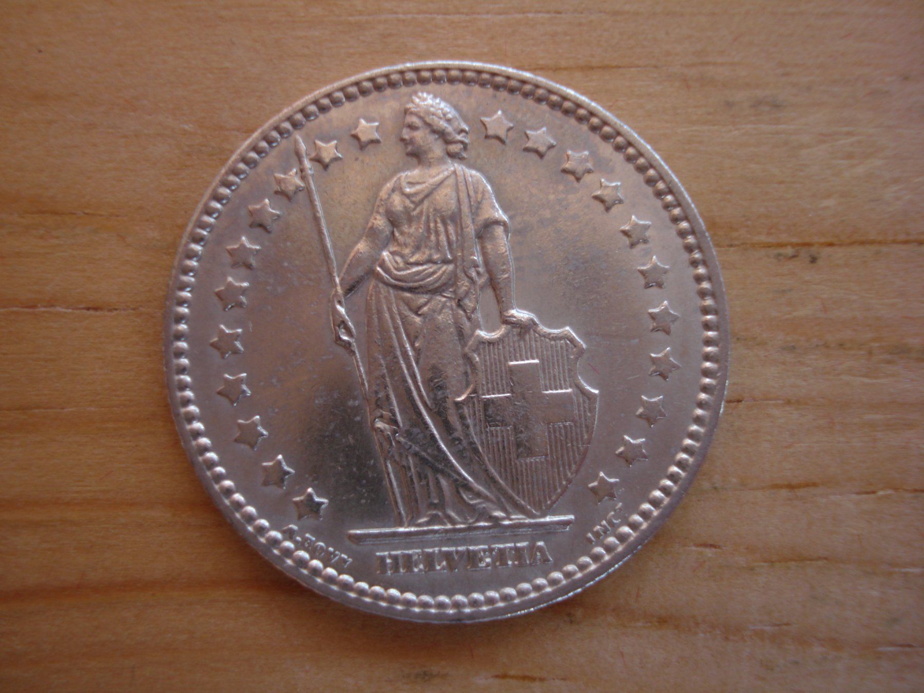 Alle Münzen: (C1) 1 Franken 1916 UNZ- – Gebraucht aus Erlach von Net-Coins 1