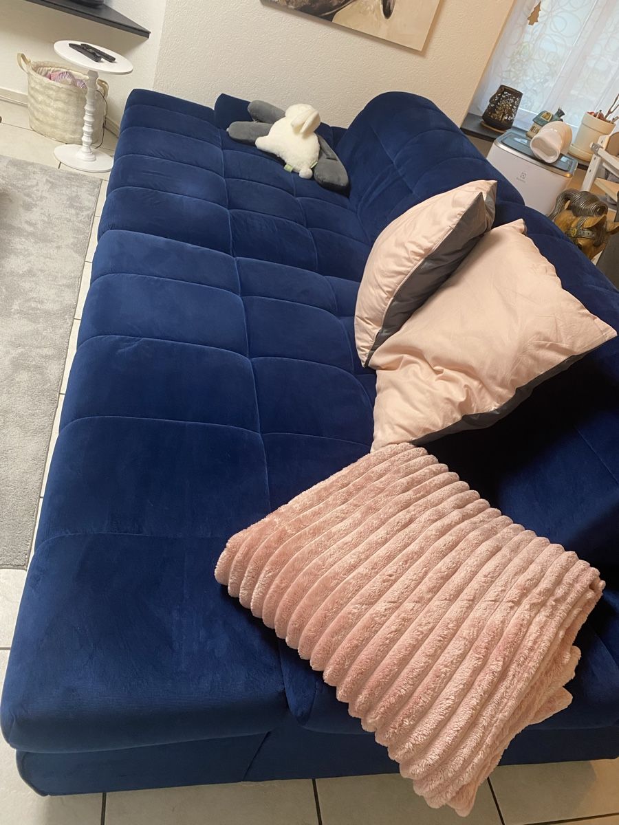 Sofas: Sofa blau mit Steppung guter Zustand – Gebraucht aus Ittenthal von titu2
