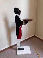 Stummer Diener/Dekofigur mit Tablett