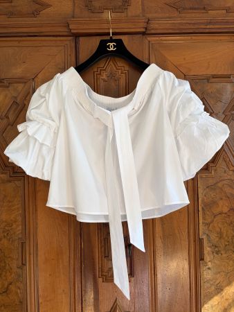 Schöne weiße Bluse, Größe M  100% Baumwolle wie NEU