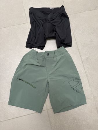 Zener Bike Shorts Set mit Innenhose gruen Groesse 128