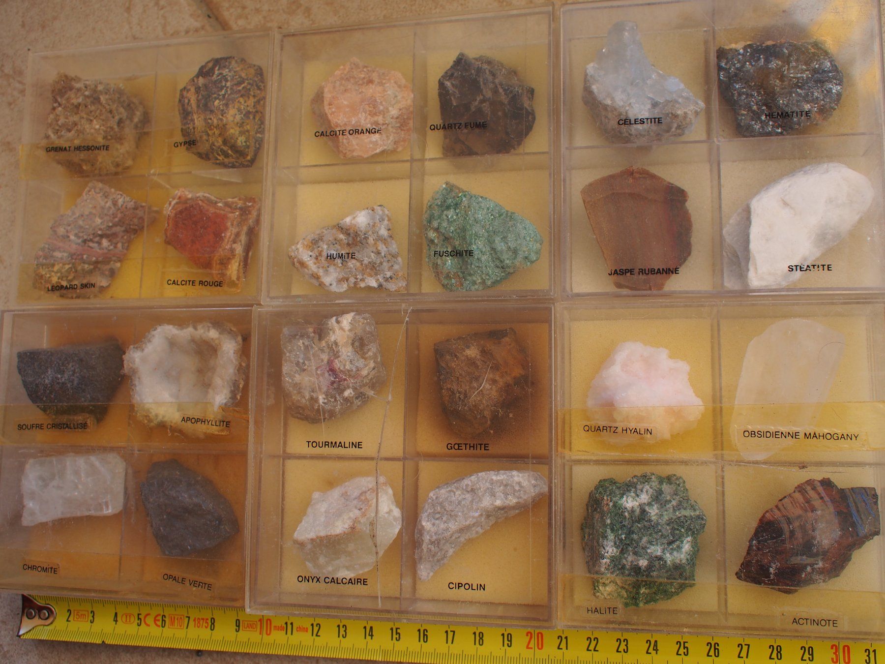 Minerali & Pietre curative: 2. lot de pierres diverses 24 sortes – Usato da Ovronnaz venduto da Etagne68 2