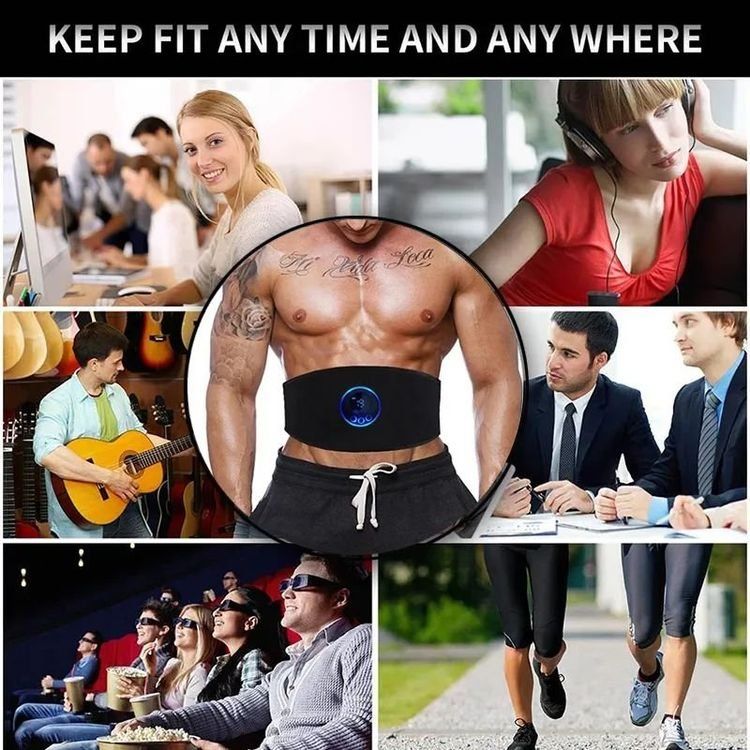 EONDEVO EMS Bauchmuskeltrainer Set - 35 Teile Muskelstimulator Mit 4 Controllern & 20 Gel Pads