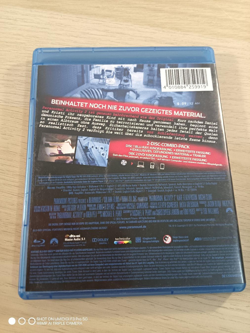 Tutti i DVDs: Blu-Ray DVD Paranormal Activity 2 – Usato da Aarwangen venduto da to-hirschi 1