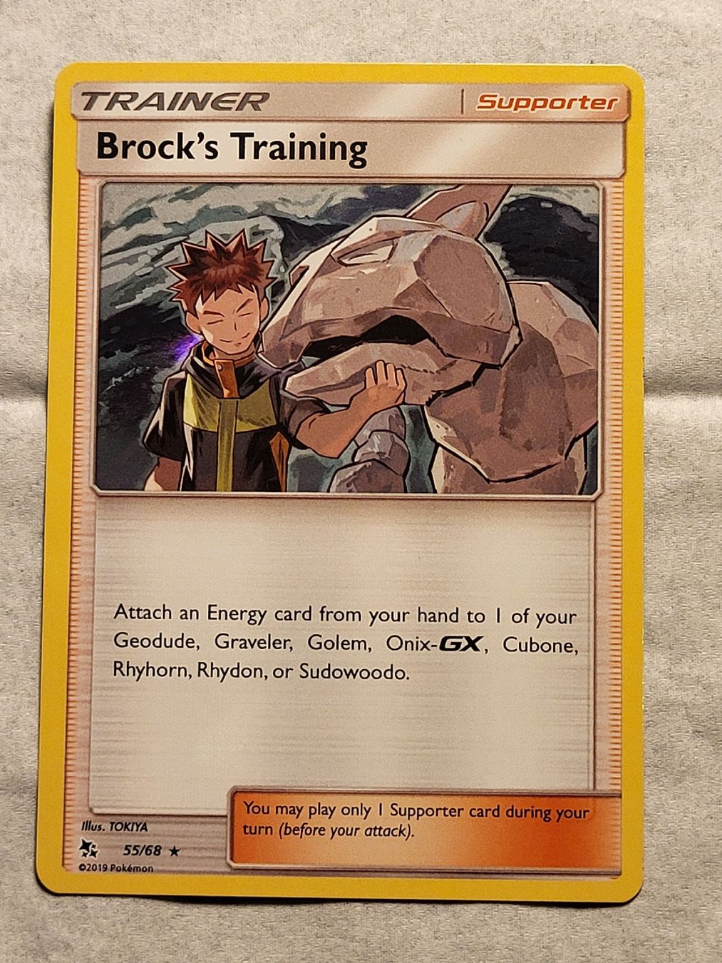 Pokémon Carte collezionabili: Brock's Training 55/68 Holo – Usato da Grindelwald venduto da lego9
