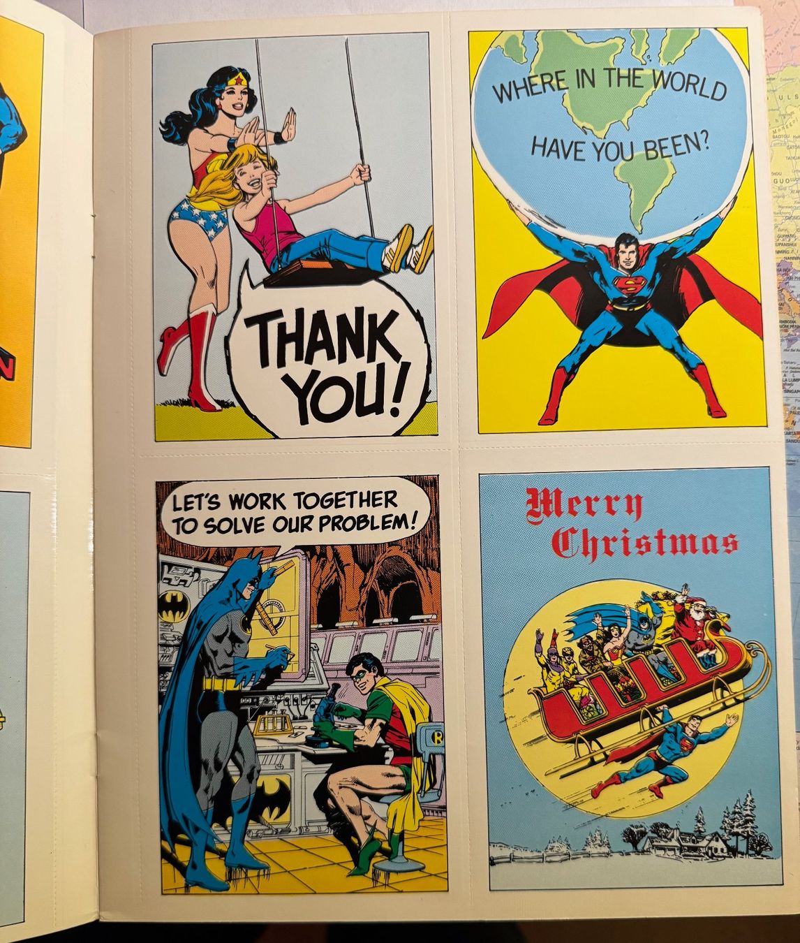 Fumetti: DC Super Heroes - POSTKARTENBUCH von 1981/Superman,Flash usw – Nuovo (secondo la descrizione) da Hedingen venduto da Wowi 6