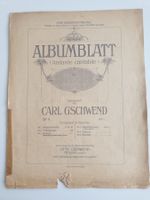 Albumblatt (Andante cantabile) Notenheft