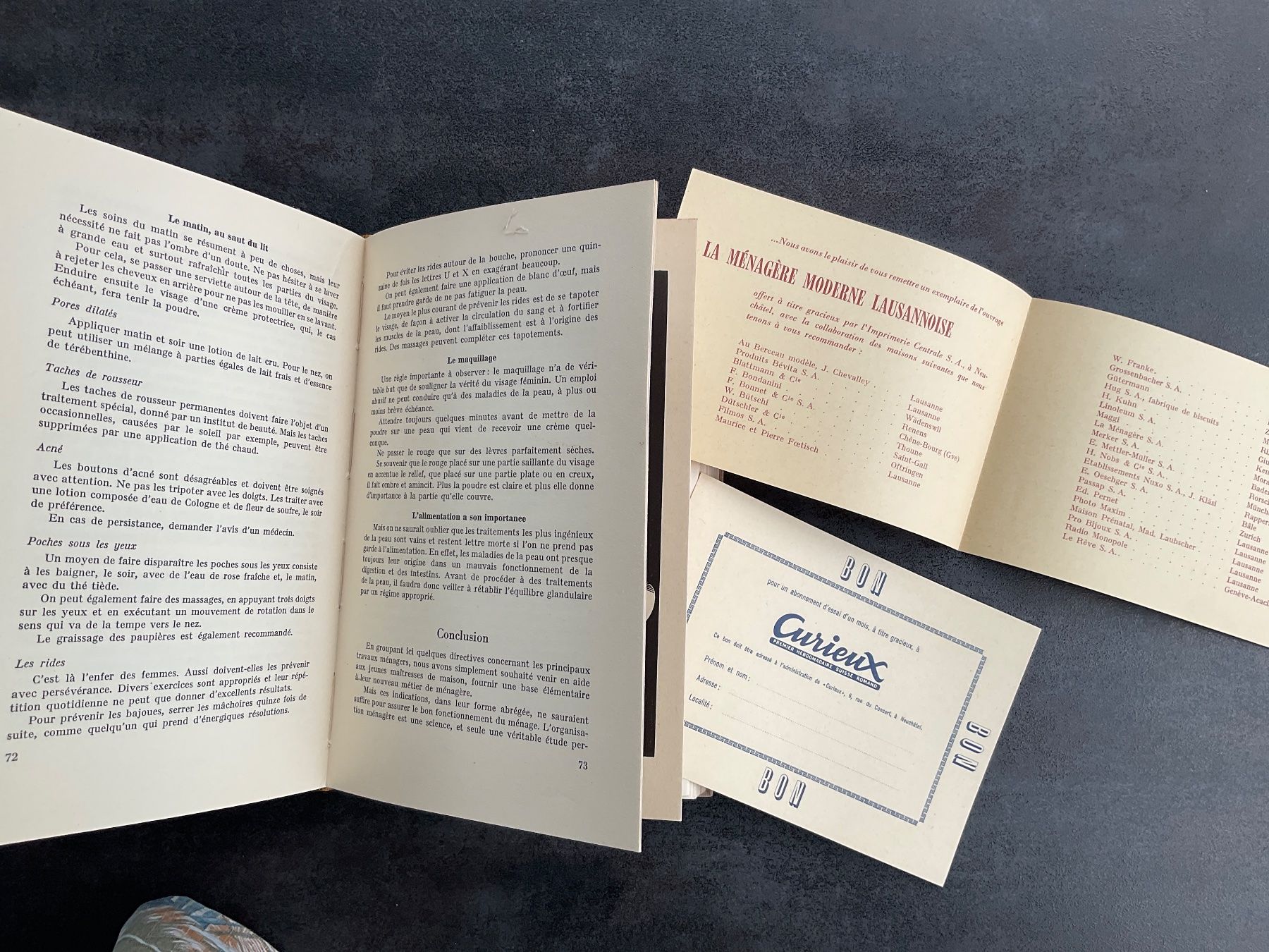 Libri: La Ménagère Moderne Lausannoise, RARE, 1951 – Usato da Avenches venduto da Tinkey 2