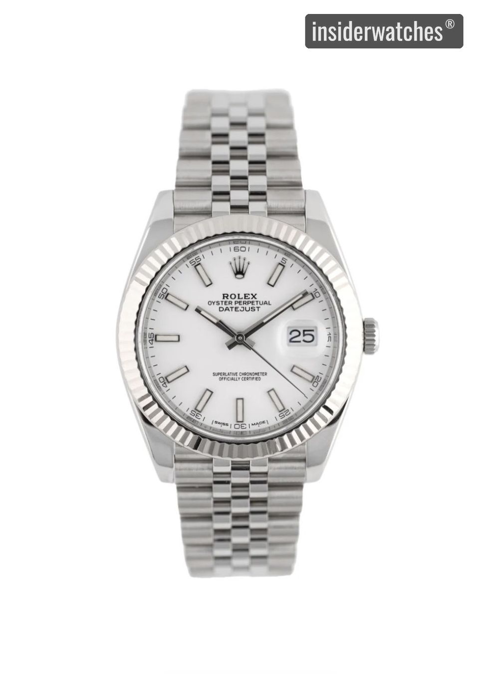 Rolex Orologi: Rolex Datejust 41 White Dial – Usato da Zürich venduto da Insiderwatches-GmbH