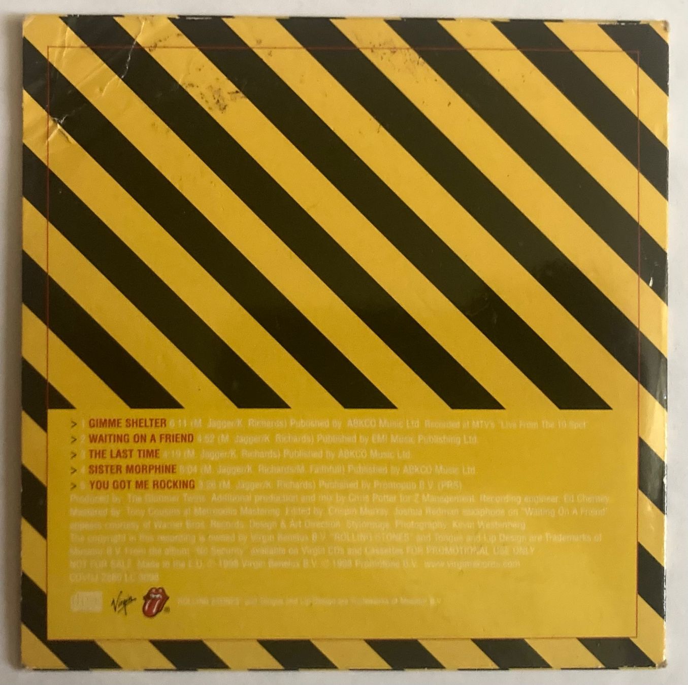 CDs: ROLLING STONES - NO SECURITY – Gebraucht aus Poliez-Pittet von Newtown-Records 1