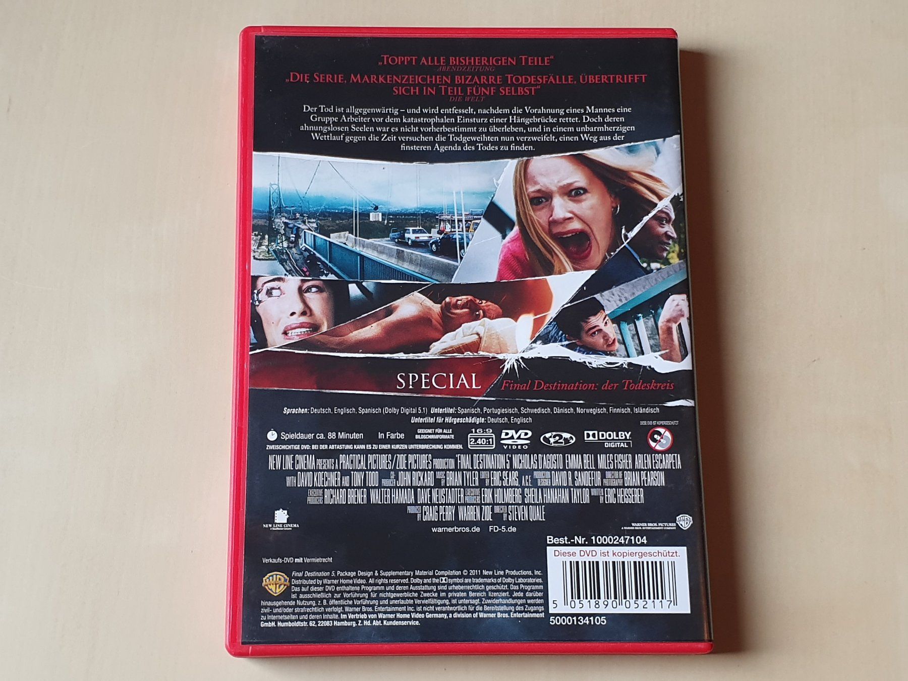 Tutti i DVDs: Final Destination 5 – Usato da Stansstad venduto da collectorsshop 1