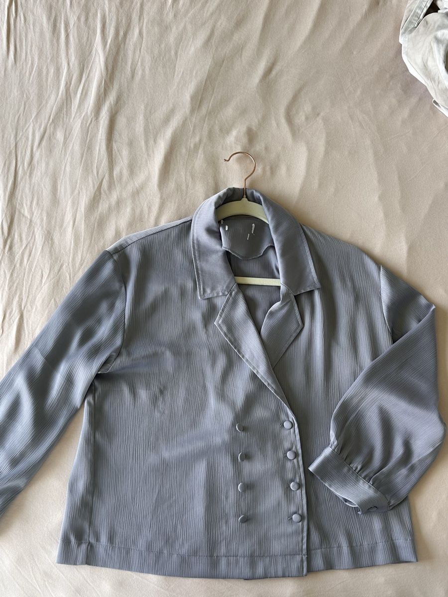 Blusen: Blaue Bluse S oversize – Neu (gemäss Beschreibung) aus Zürich von lu0_df5p 1