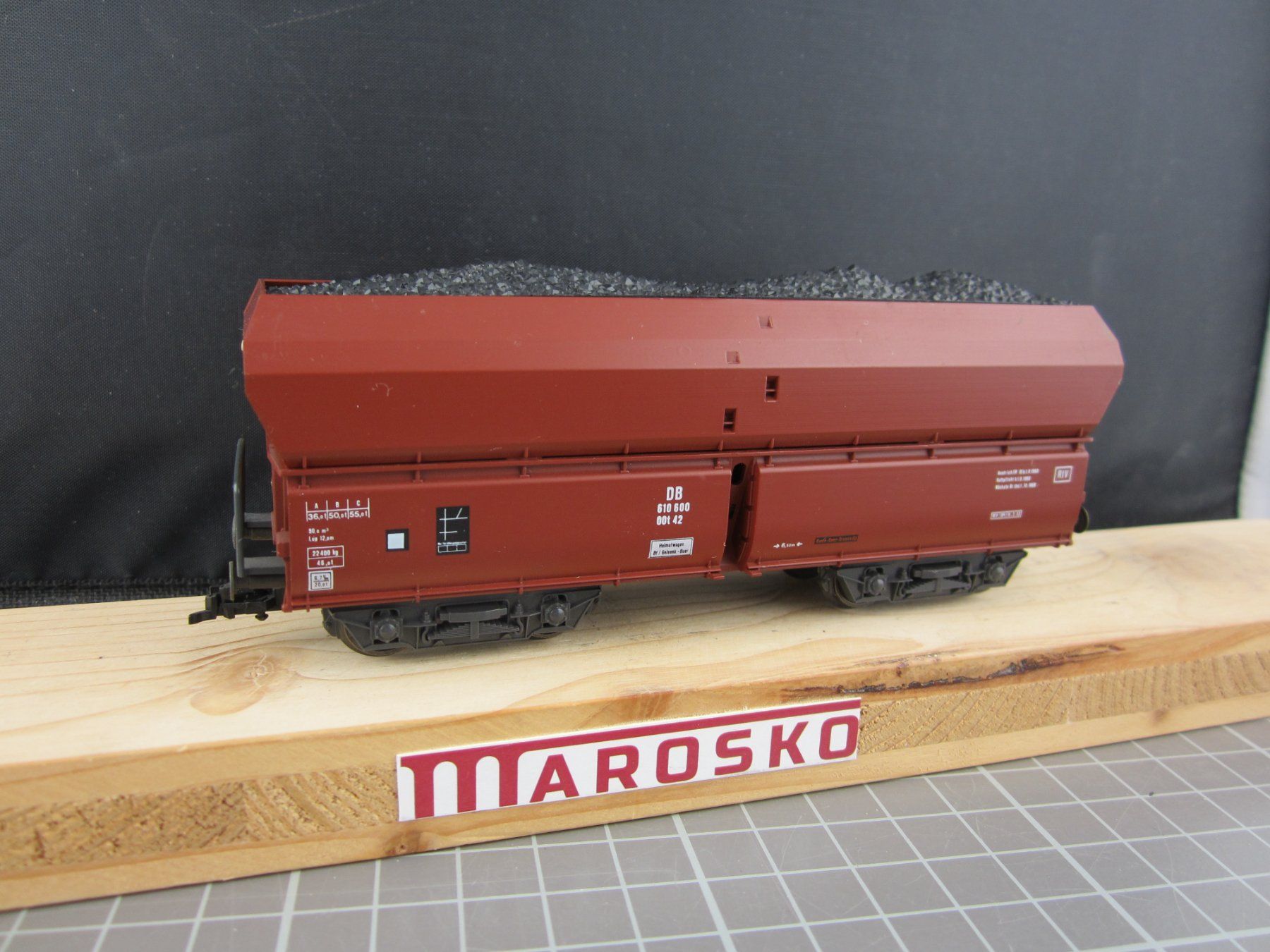Roco Modellini di ferrovie: Roco 46239 DB Kohlentransporter, mit OVP, DC, KK – Usato da Malters venduto da Marosko 1