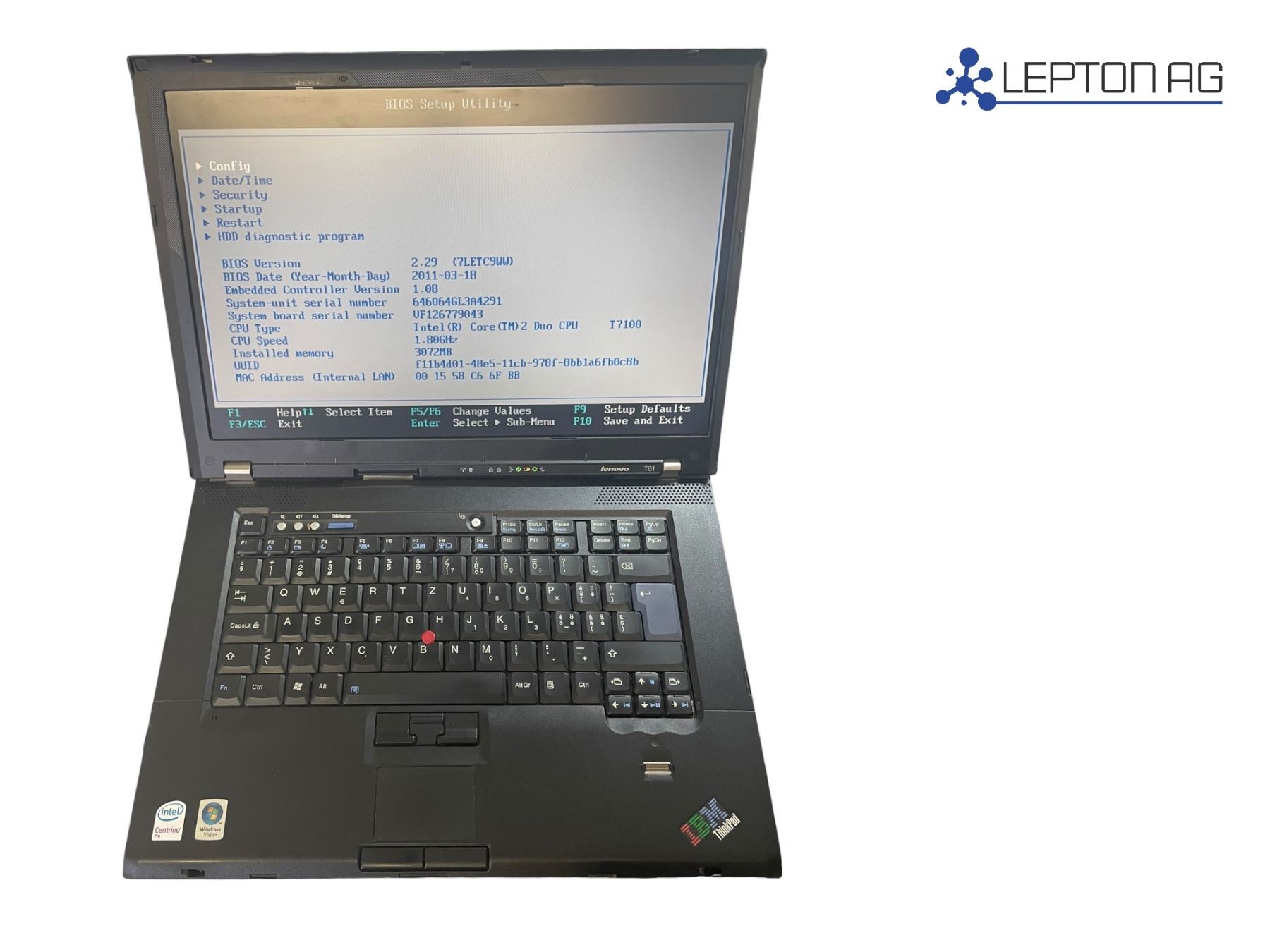 IBM Notebooks: IBM Thinkpad T61 – Gebraucht aus Niederdorf von LeptonAG 1