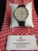 Armbanduhr Dugena "Mondo" im Bauhaus-Stil mit Datumsanzeige