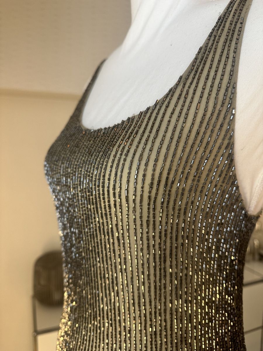 Vestiti: Designerkleid von Sara Berman mit Pailletten – Usato da Zürich venduto da Mona-L 8