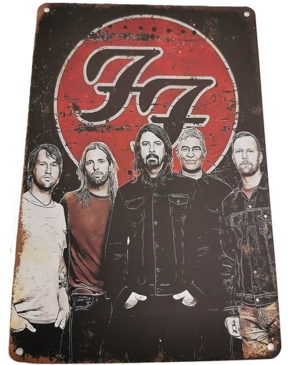 Insegne: Foo Fighters  -  Blechschild (neu/OVP) – Nuovo e nell'imballaggio originale da Wilen b. Wollerau venduto da morethanmusic