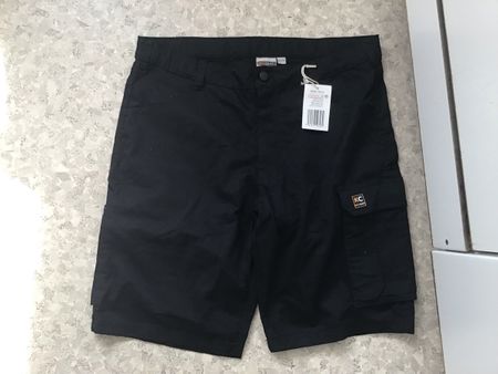 Schwarze Arbeithose/-Shorts, Grösse L/52/54 Neu