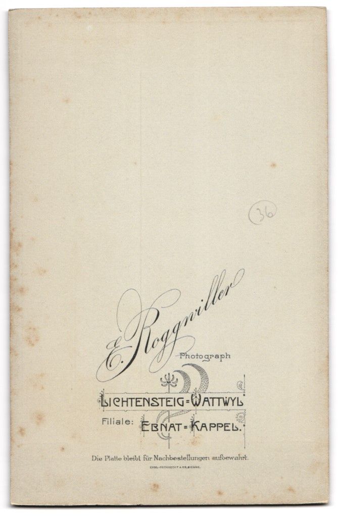 Fotografie &  Plakate: Fotografie E. Roggwiller, Lichtensteig,  – Gebraucht aus Berlin von bartko-reher 1