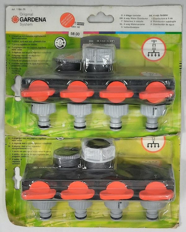 GARDENA 4WegeVerteiler 2x Set Kaufen auf Ricardo