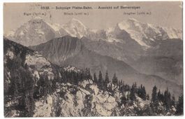 Schynige Platte-Bahn, Aussicht, gelaufen 1923