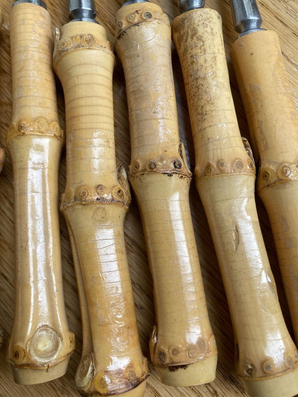 WUNDERBARE FONDUE GABELN BAMBUS, 6 STK. (12 STK. VORHANDEN) (Gebraucht) in  Zrich fr CHF 38  mit Lieferung auf Ricardo kaufen