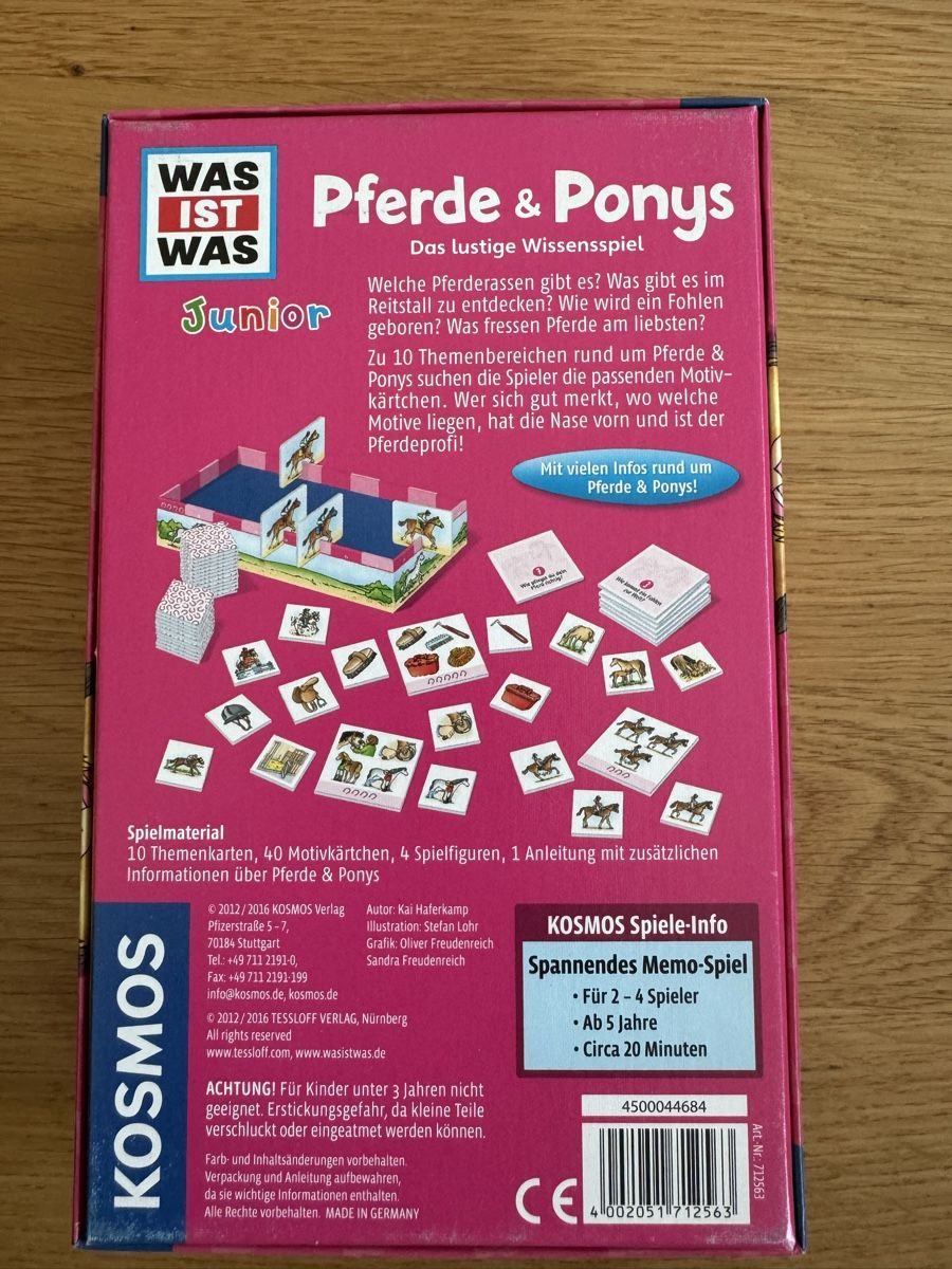 Kosmos Spiele: Was ist was Junior - Pferde & Ponys – Neu (gemäss Beschreibung) aus Bern von cpiller01 2