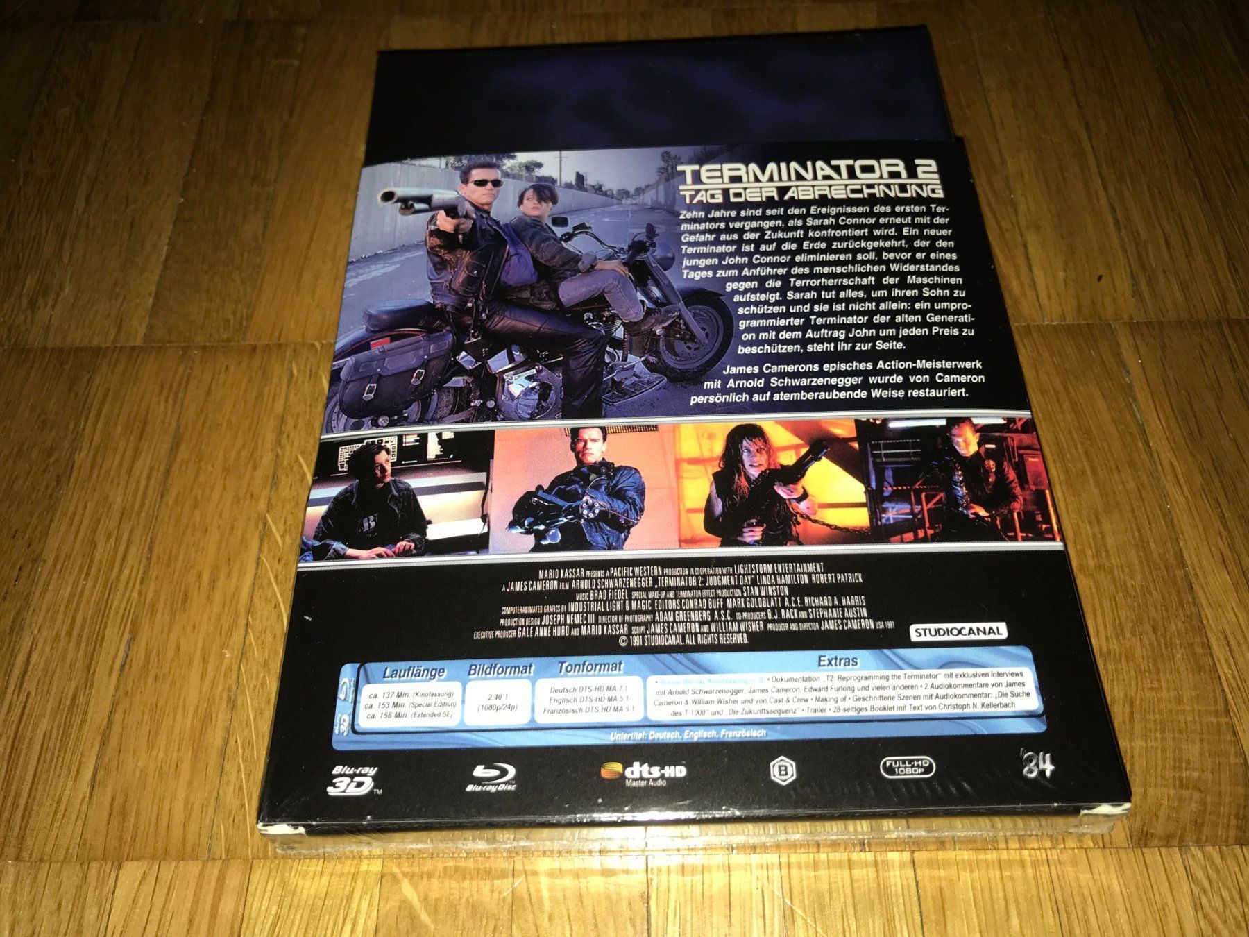 Tutti i DVDs: Terminator 2 - MEDIABOOK - WATTIERT - UNCUT – Nuovo e nell'imballaggio originale da Basel venduto da havsok 1