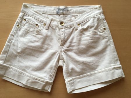 ZARA Jeans Shorts WEISS Grösse 34 XS